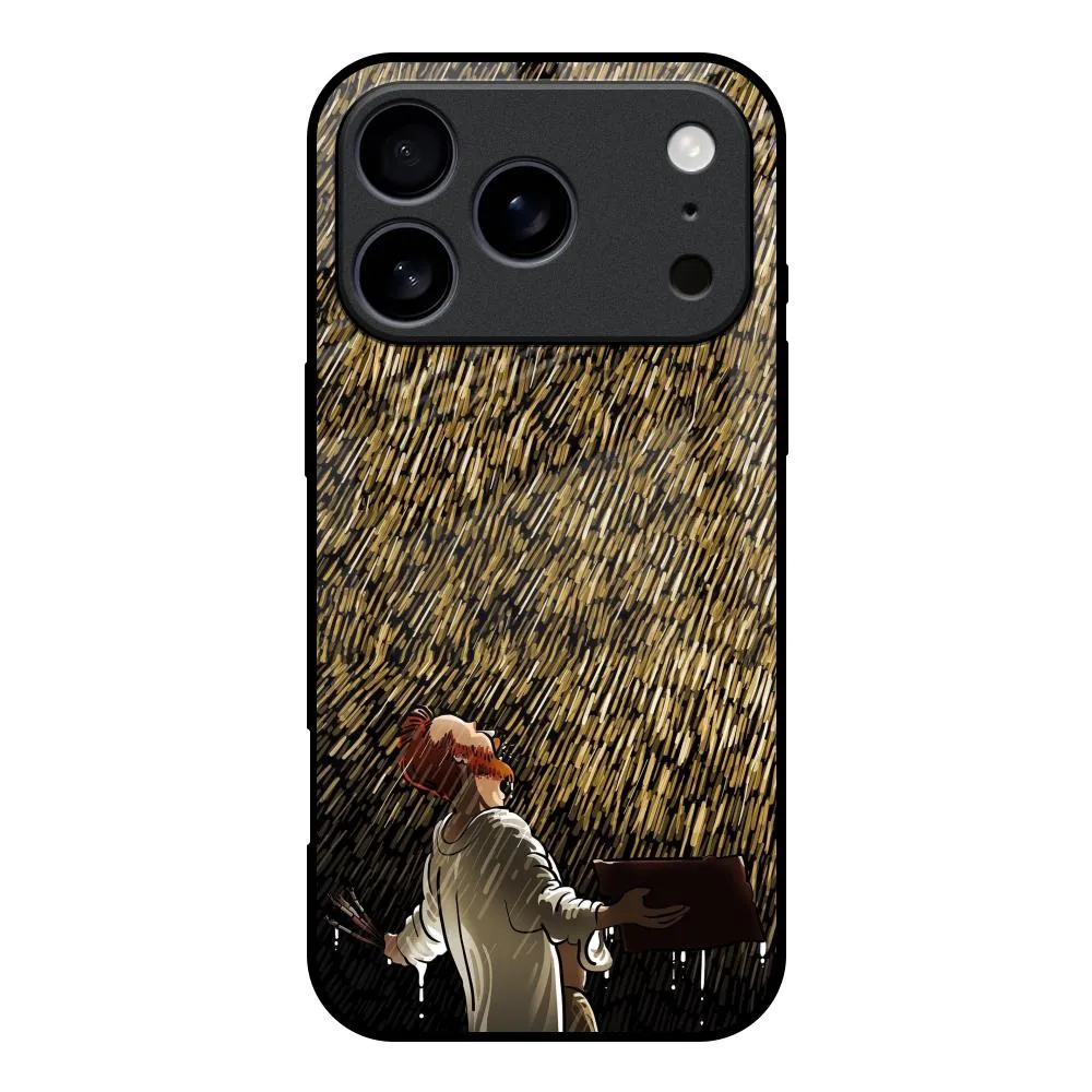 Sporty Design Flexible Feel Rain Festival Glass Case for iPhone 17 Pro