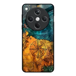 Hybrid Material Architecture Map Glass Case for Oppo Find X8 5G