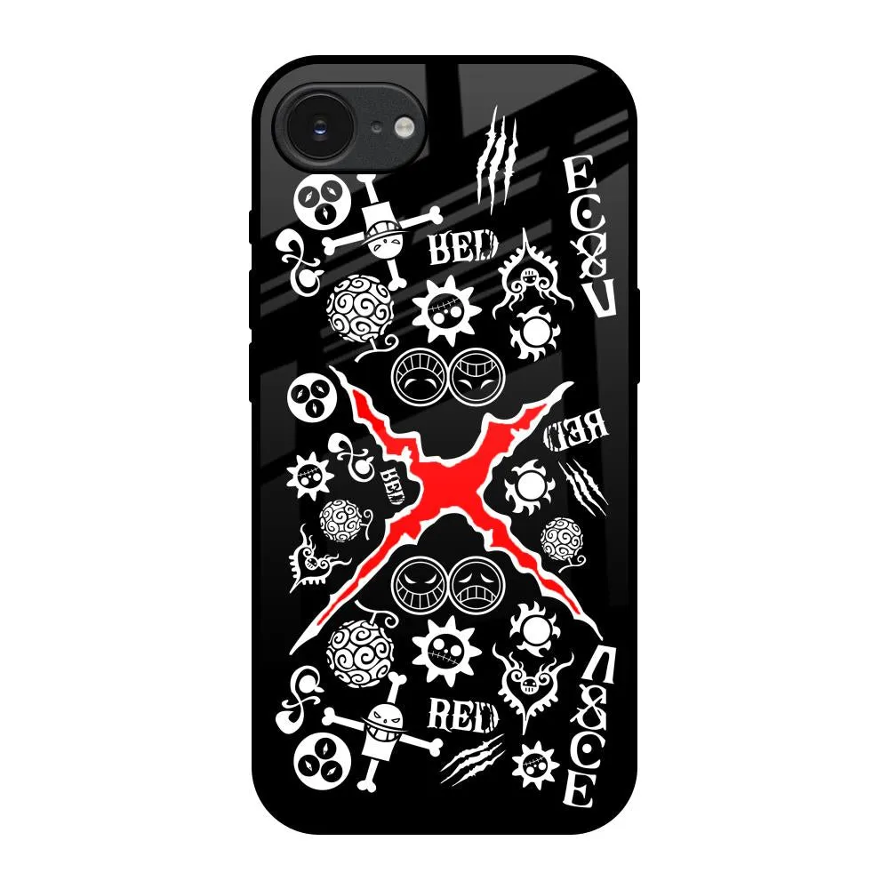 Red Zone Glass Case for Apple iPhone 16e Hybrid Look