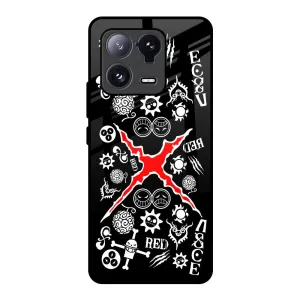 Color Gradient Red Zone Glass Case for Mi 13 Pro