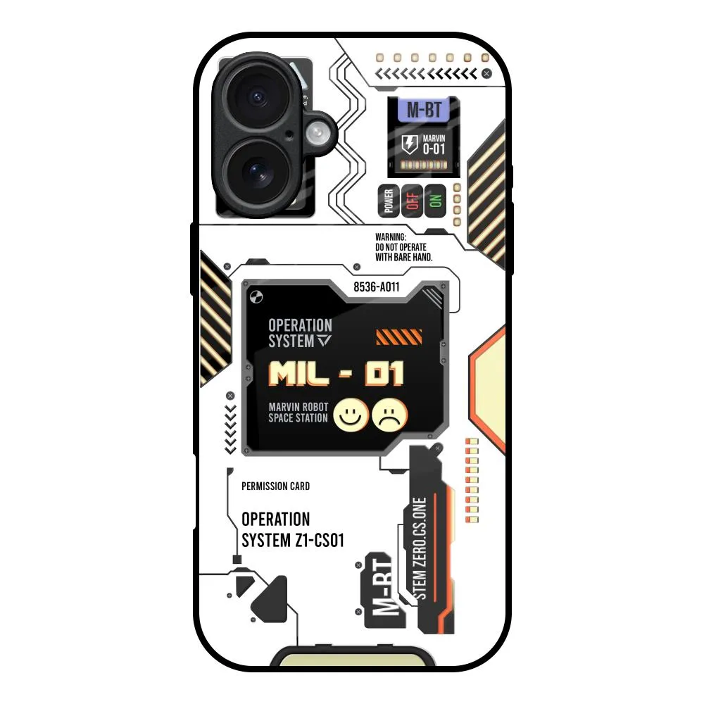 Tech Display Glass Case for iPhone 17 Scratchproof Surface Modern Finish