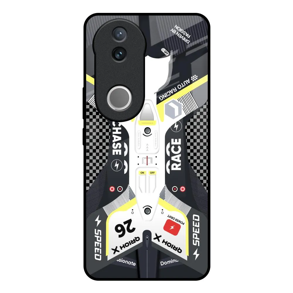 Car Enthusiast Glass Case for IQOO Z10R 5G anti dust Comfort Use