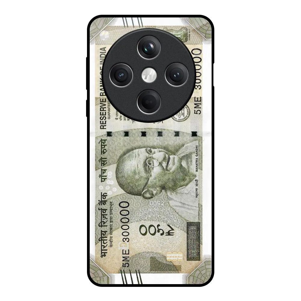 Clear Protection Hybrid Frame Cash Mantra Glass Case for Oppo Find X8 5G