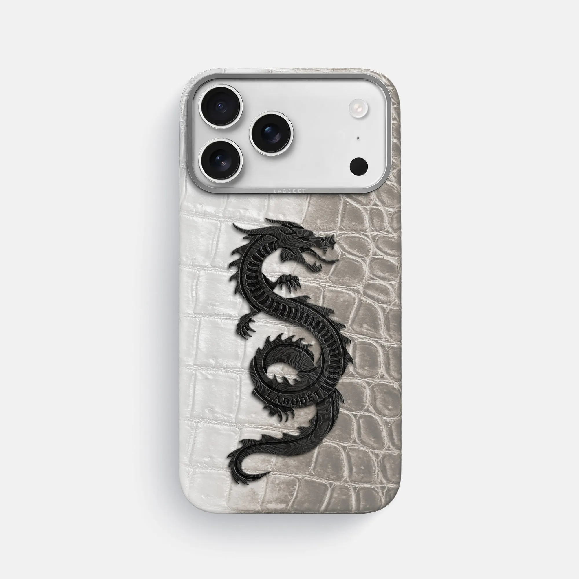Impact Cushion custom design Classic Case With Carbon Dragon For iPhone 17 Pro Max In Himalayan Crocodile