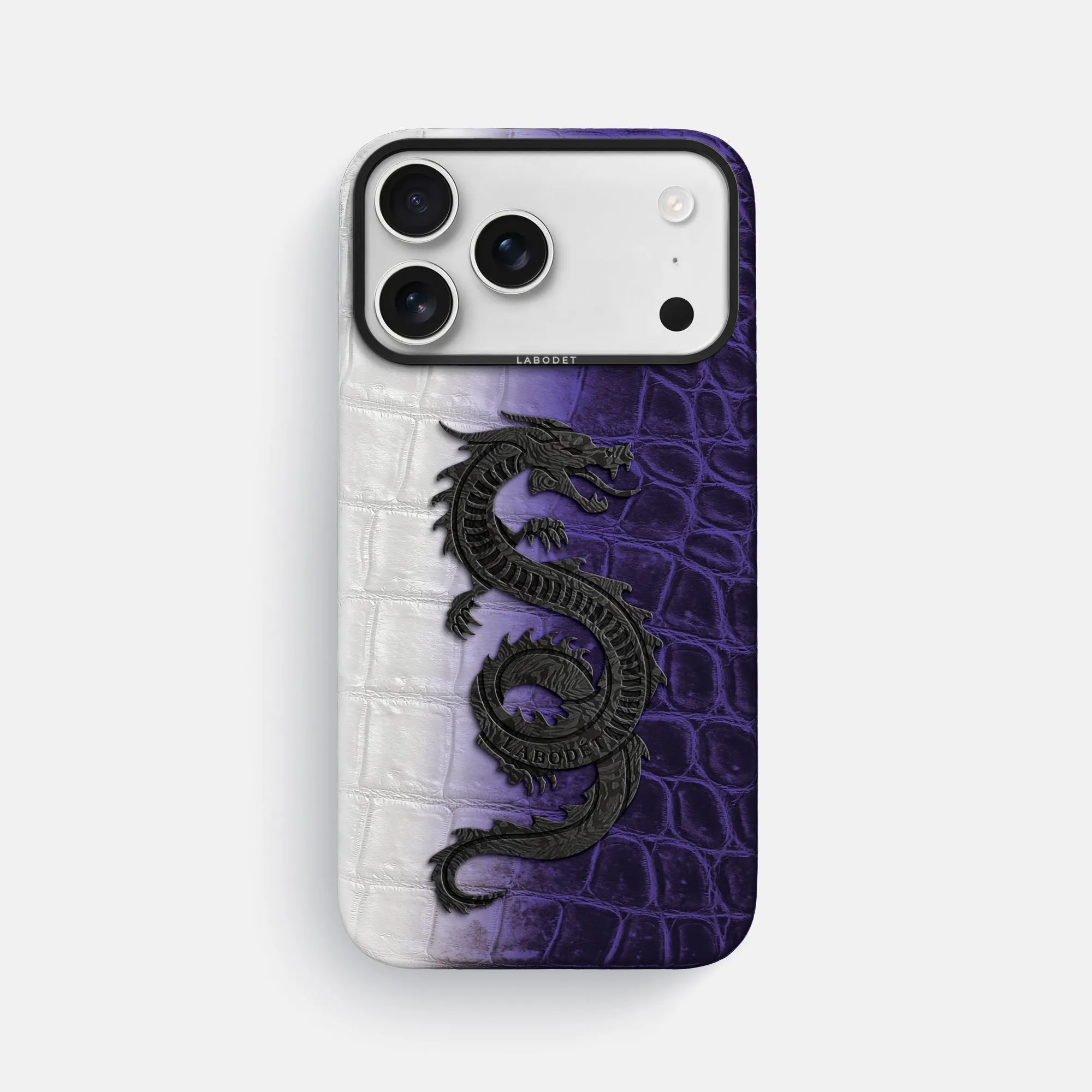 Classic Case With Carbon Dragon For iPhone 17 Pro Max In Himalayan Crocodile Elegant Touch