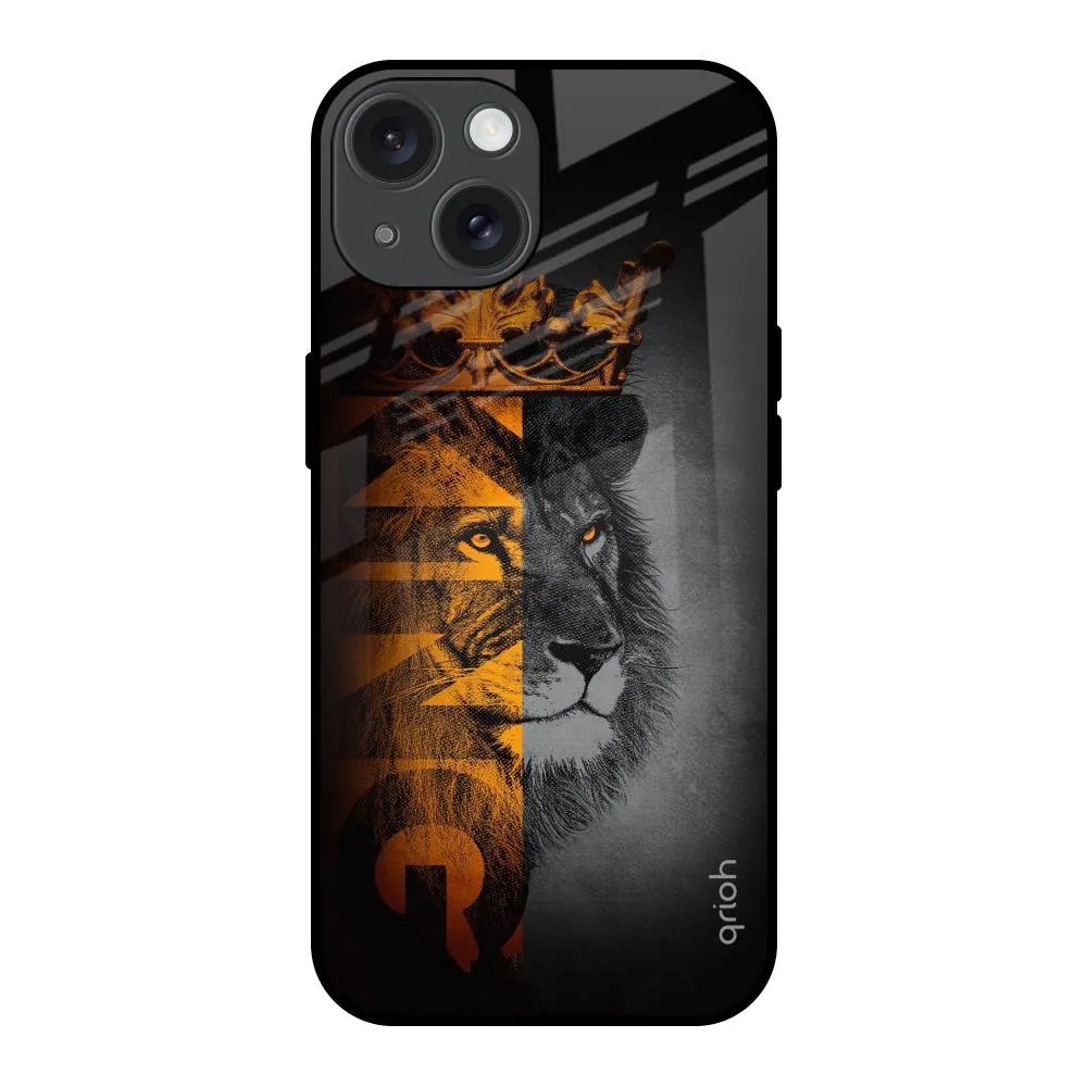 Unique Texture King Of Forest Glass Case for iPhone 15