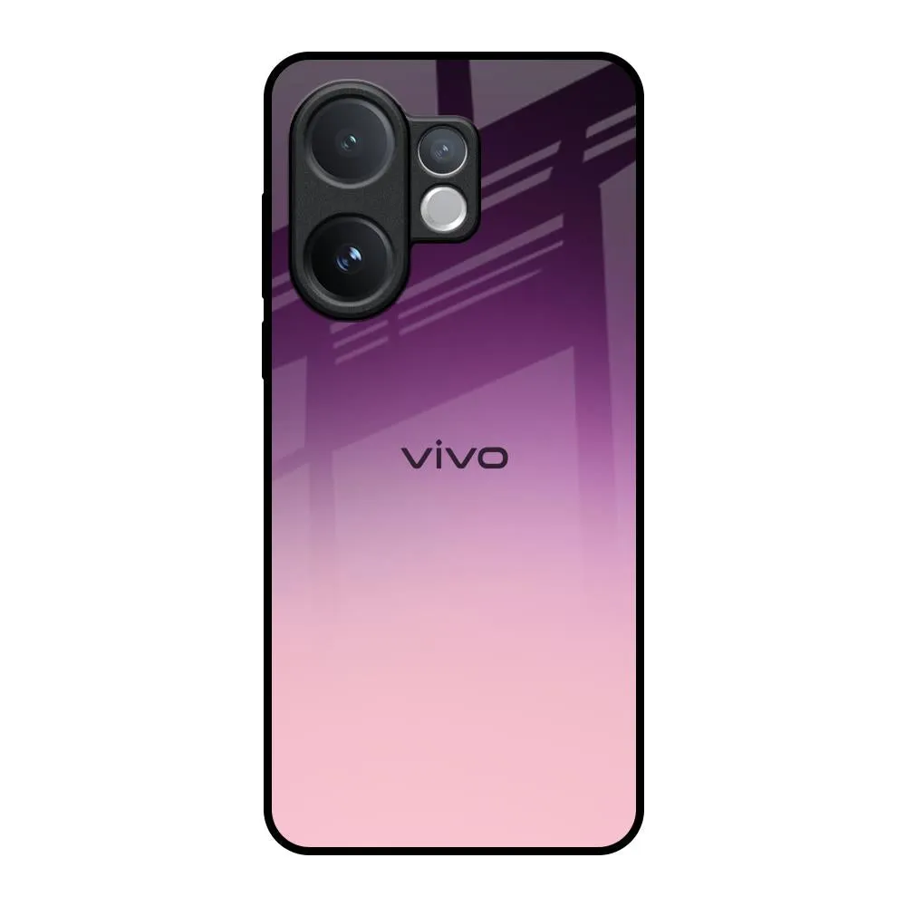Comfort Edge Texture Classic Touch Purple Gradient Glass case for Vivo V60 5G