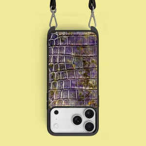 Urban Accessory Polished Detail Crossbody Sport Case 1/1 Fluorite For iPhone 17 Pro Max In Alligator