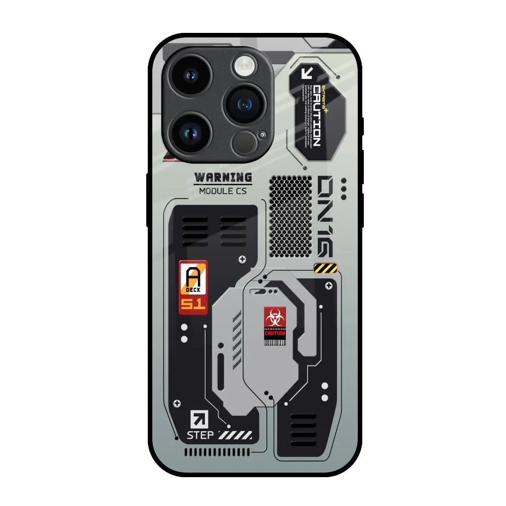 Techno Vibes Glass Case for iPhone 14 Pro Simple Finish Comfort Edge Texture