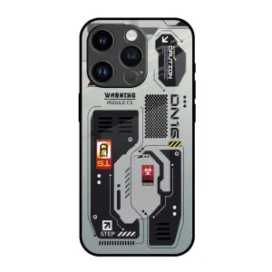 Techno Vibes Glass Case for iPhone 14 Pro Simple Finish Comfort Edge Texture