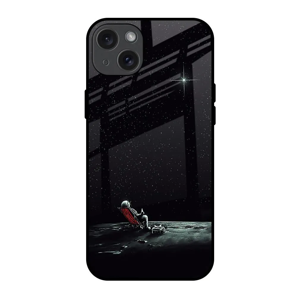 Relaxation Mode On Glass Case For iPhone 15 Plus High protection Lightweight Build Quality