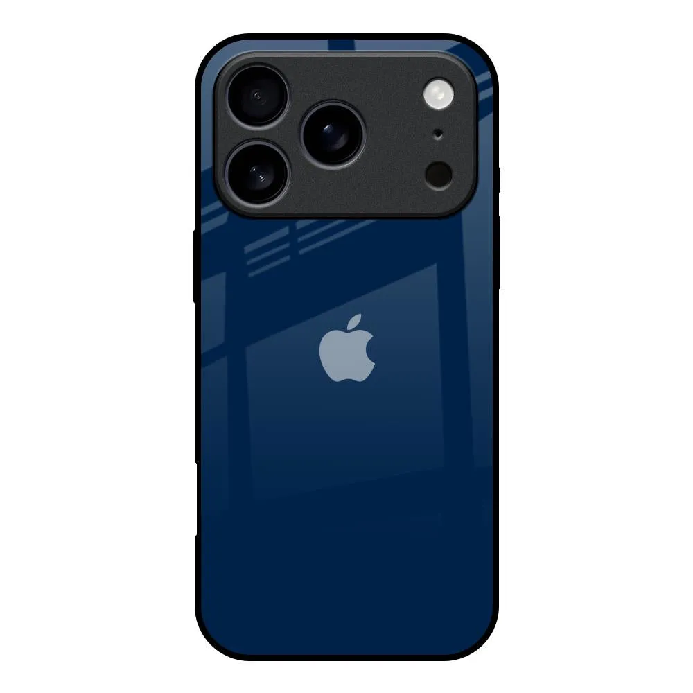 Royal Navy Glass Case for iPhone 17 Pro Premium Quality