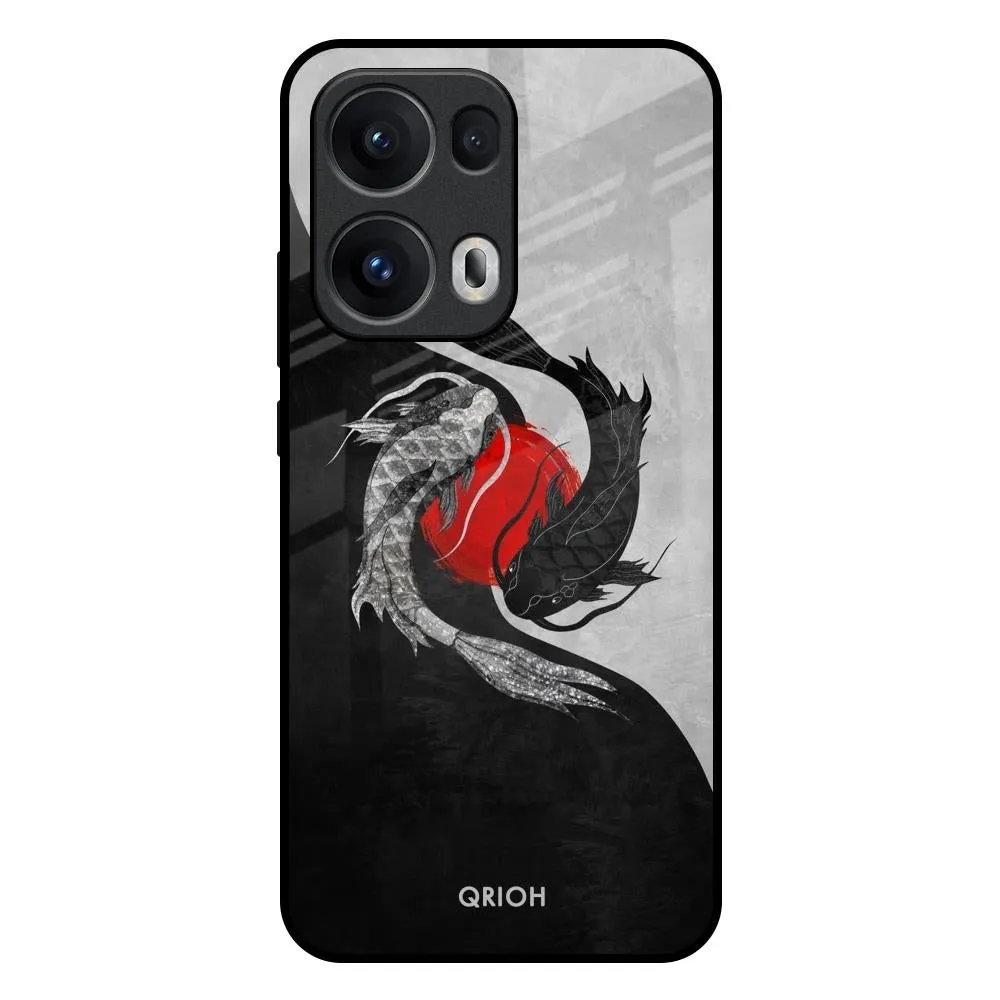 Smooth Feel Surface Japanese Art Glass Case for Oppo Reno13 Pro 5G