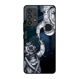 Hybrid Pattern Astro Connect Glass Case for Samsung Galaxy A53 5G
