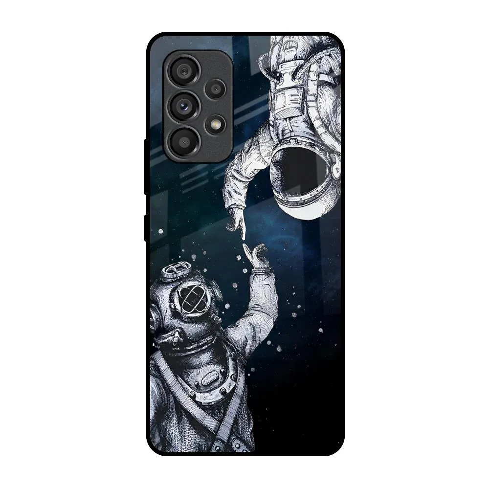 Hybrid Pattern Astro Connect Glass Case for Samsung Galaxy A53 5G
