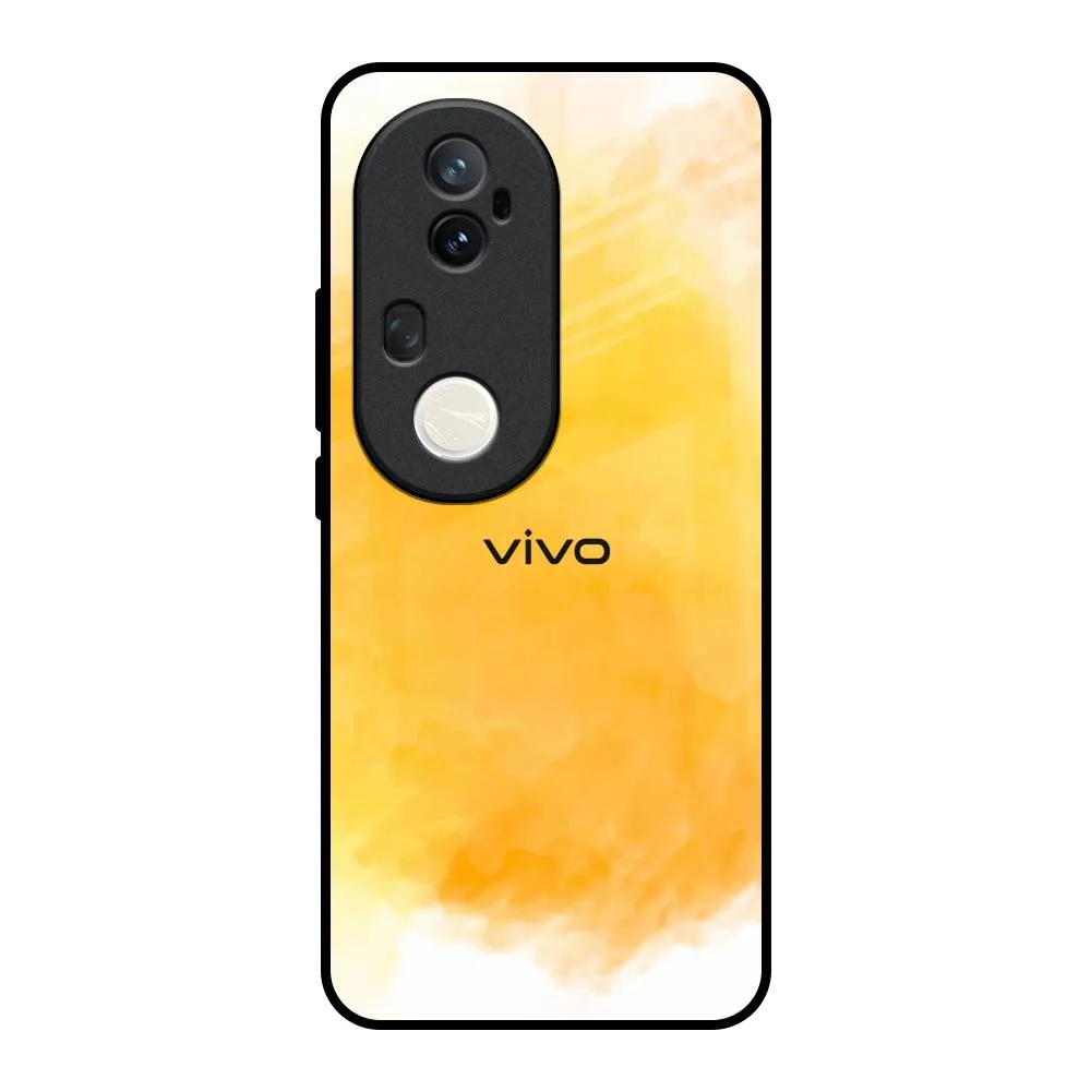 Rustic Orange Glass Case for Vivo T4 Ultra 5G Luxury Build