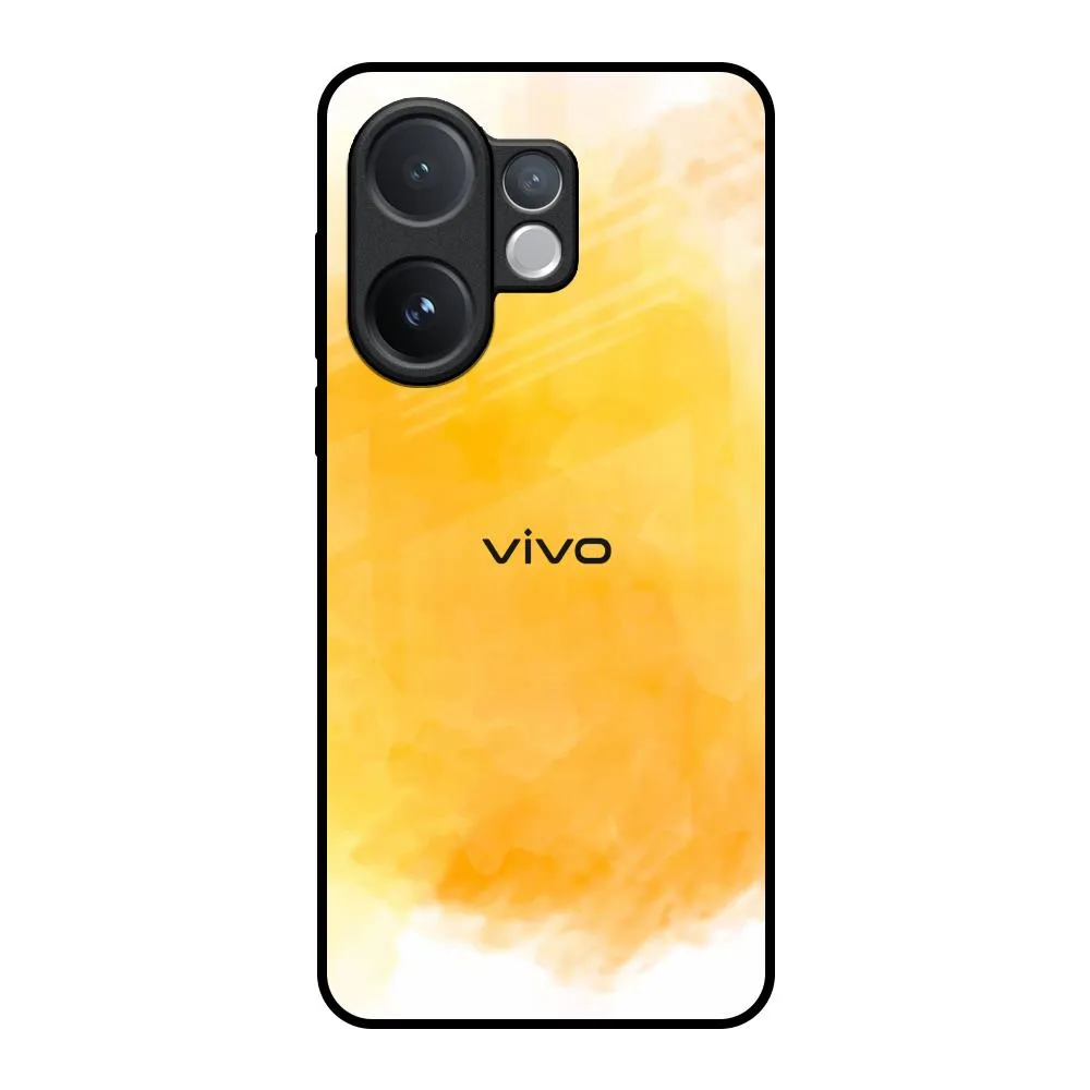Polished Look Matte Guard Rustic Orange Glass Case for Vivo V60 5G