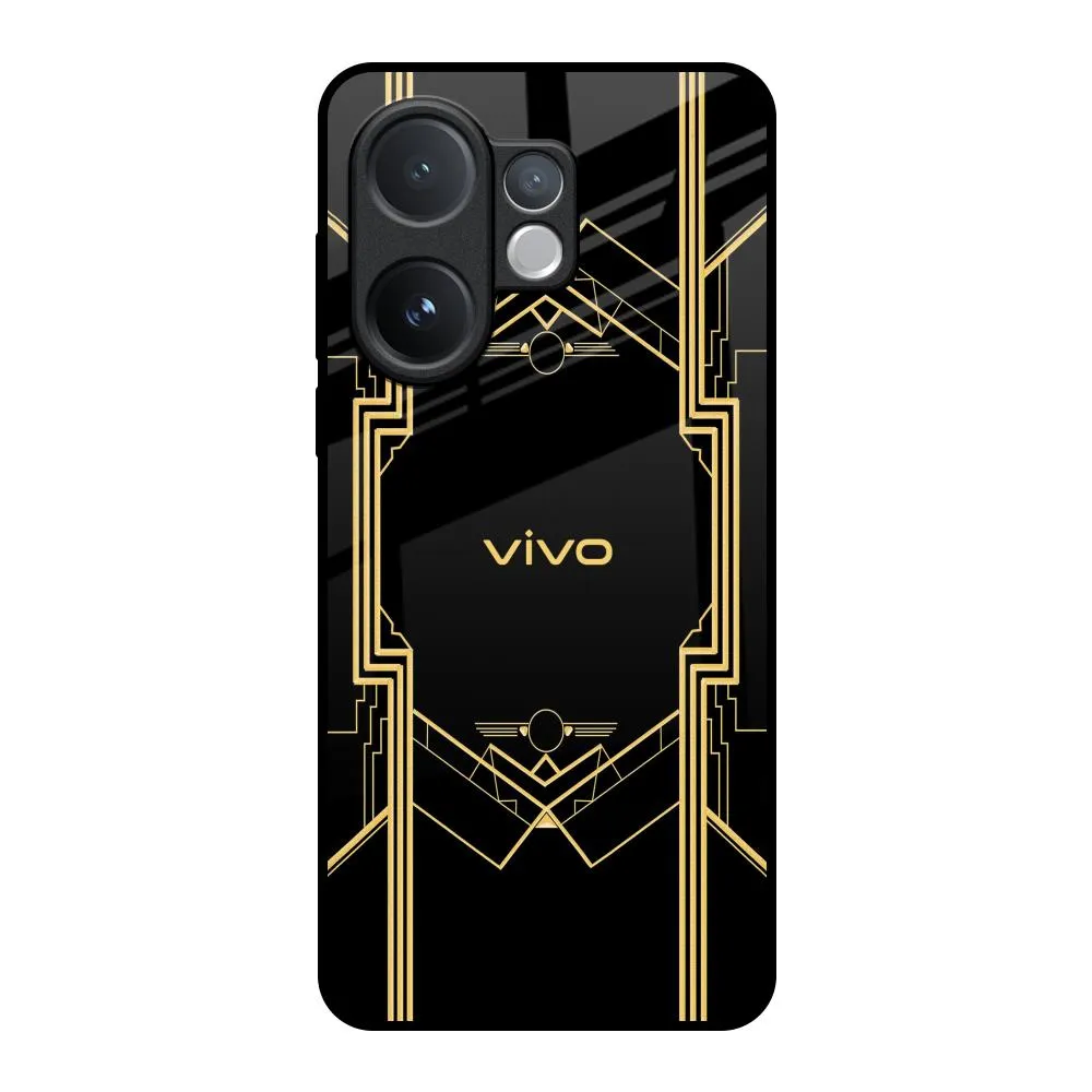 Sacred Logo Glass Case for Vivo V60 5G Stylish grip