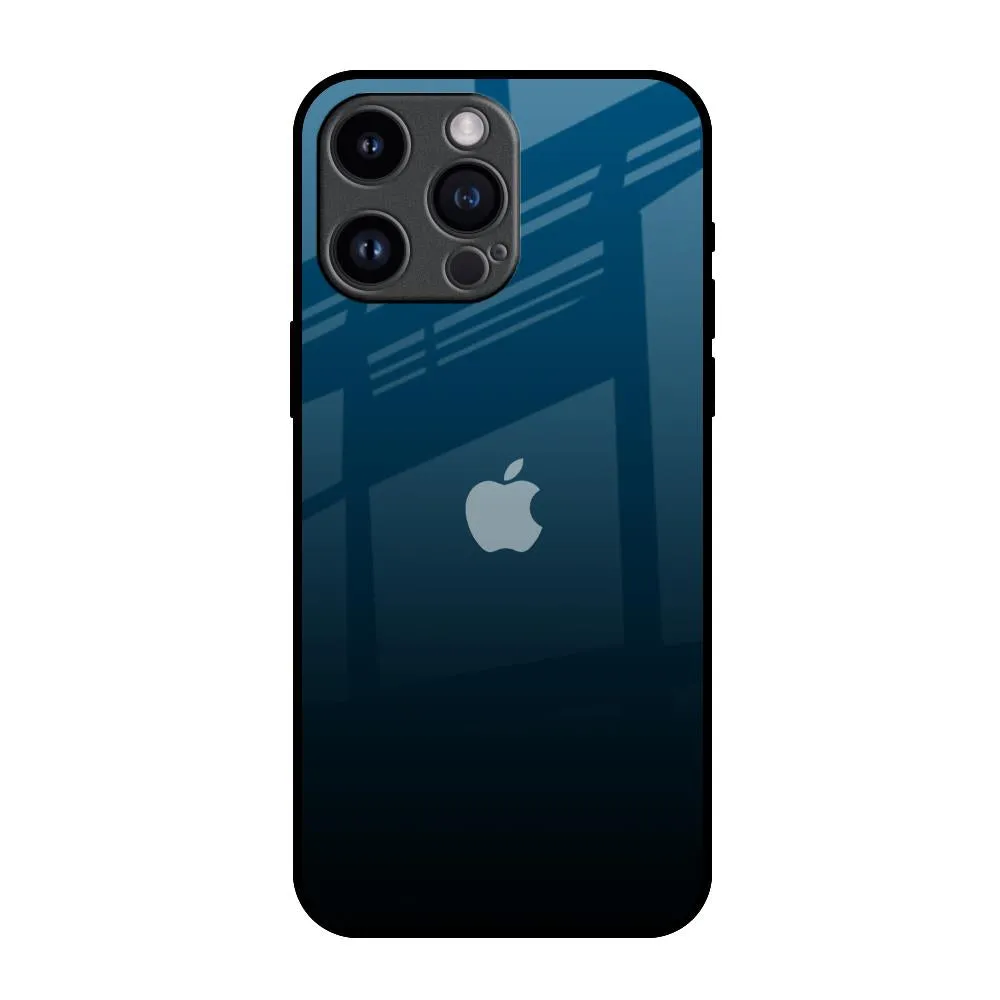 Sailor Blue Glass Case For iPhone 14 Pro Max Minimal Frame Color Finish