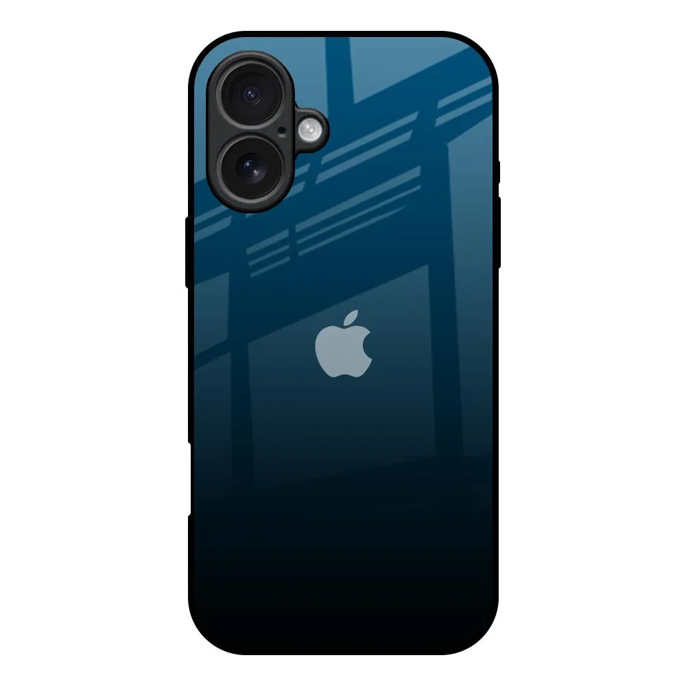 Sailor Blue Glass Case For iPhone 17 Luxury Texture Design