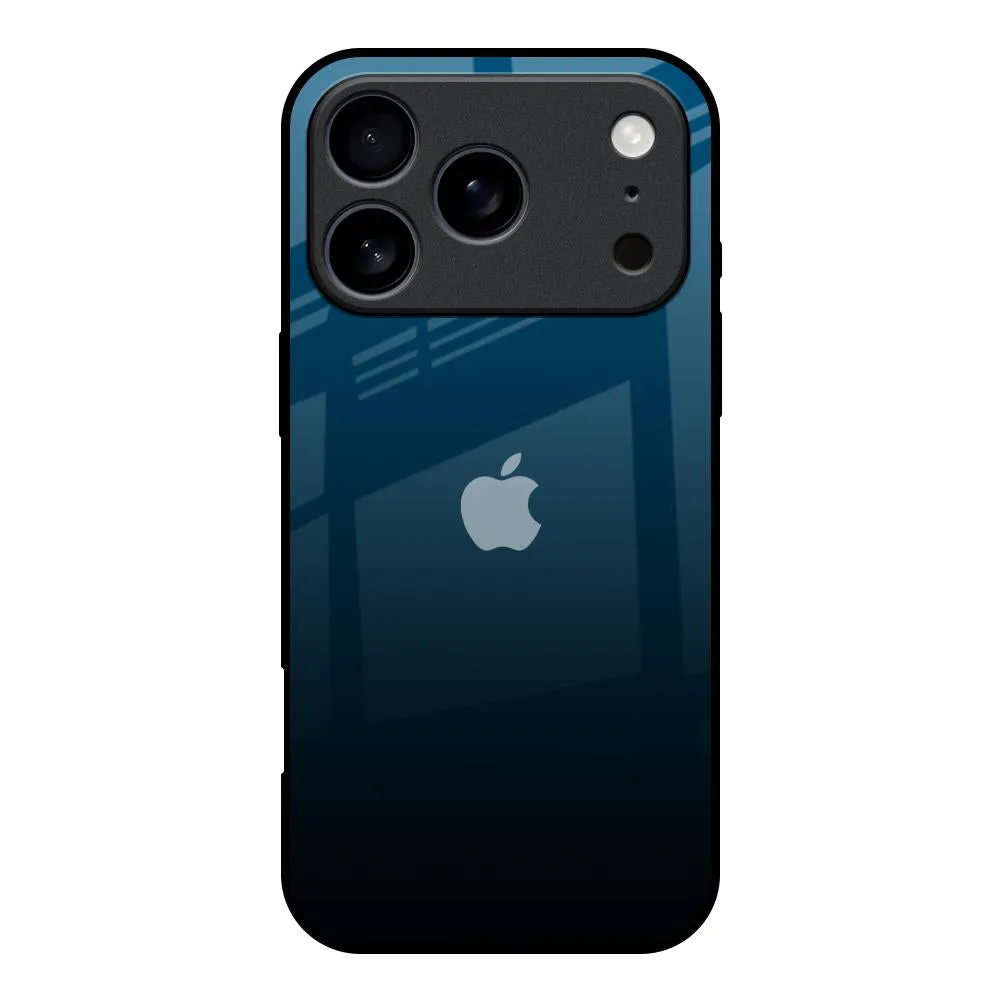 Scratchproof Surface Bold colors Sailor Blue Glass Case For iPhone 17 Pro