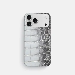 Slim Case For iPhone 17 Pro In Himalayan Crocodile Clean Texture