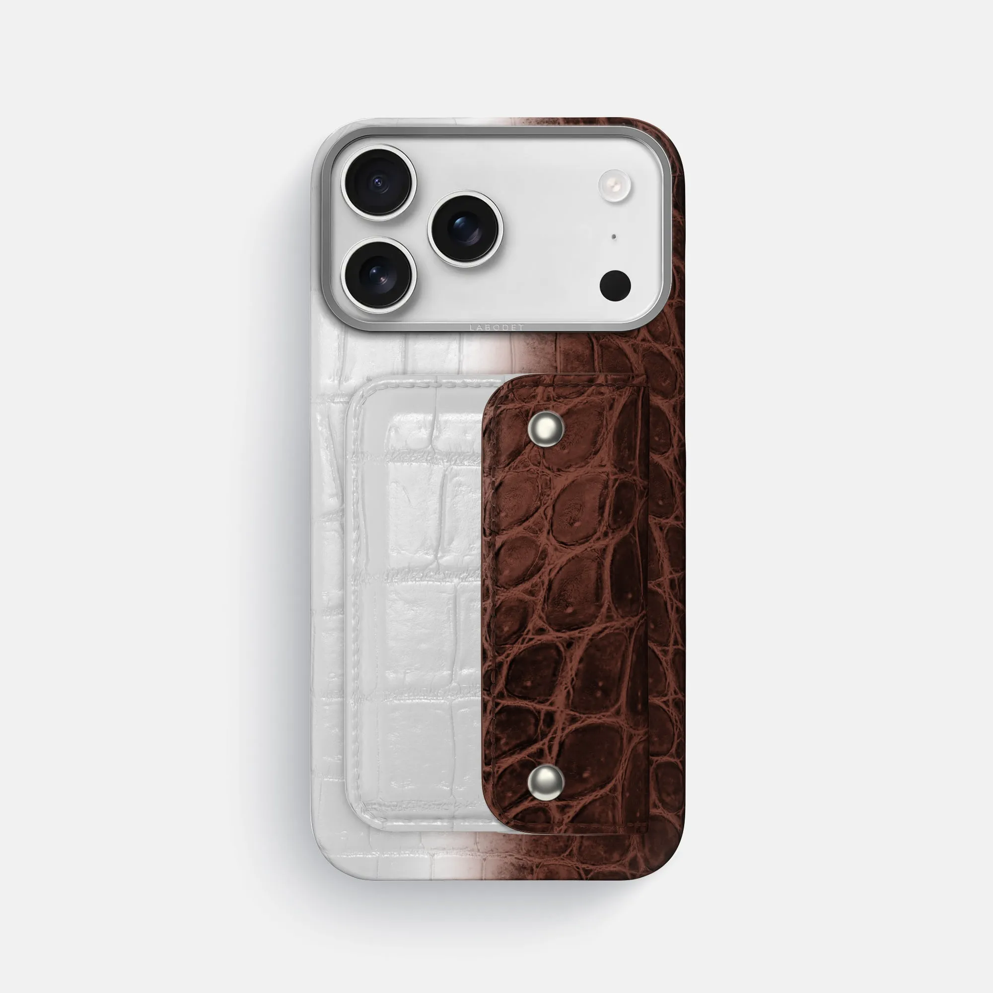 Envelope Case For iPhone 17 Pro Max In Himalayan Crocodile Anti Shock Layer Smooth Coating