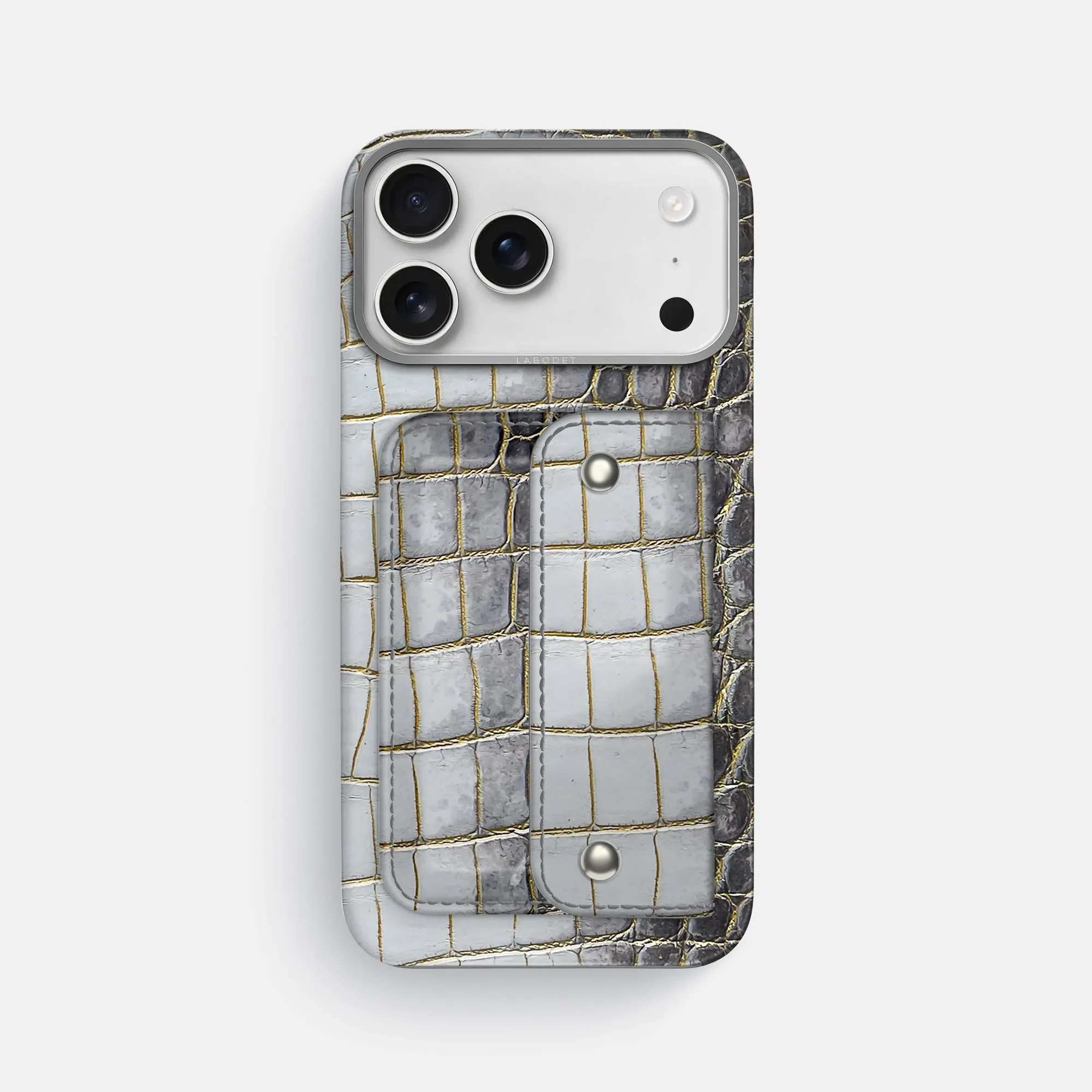 Envelope Case For iPhone 17 Pro Max In Himalayan Crocodile Premium Shield Carbon Fiber