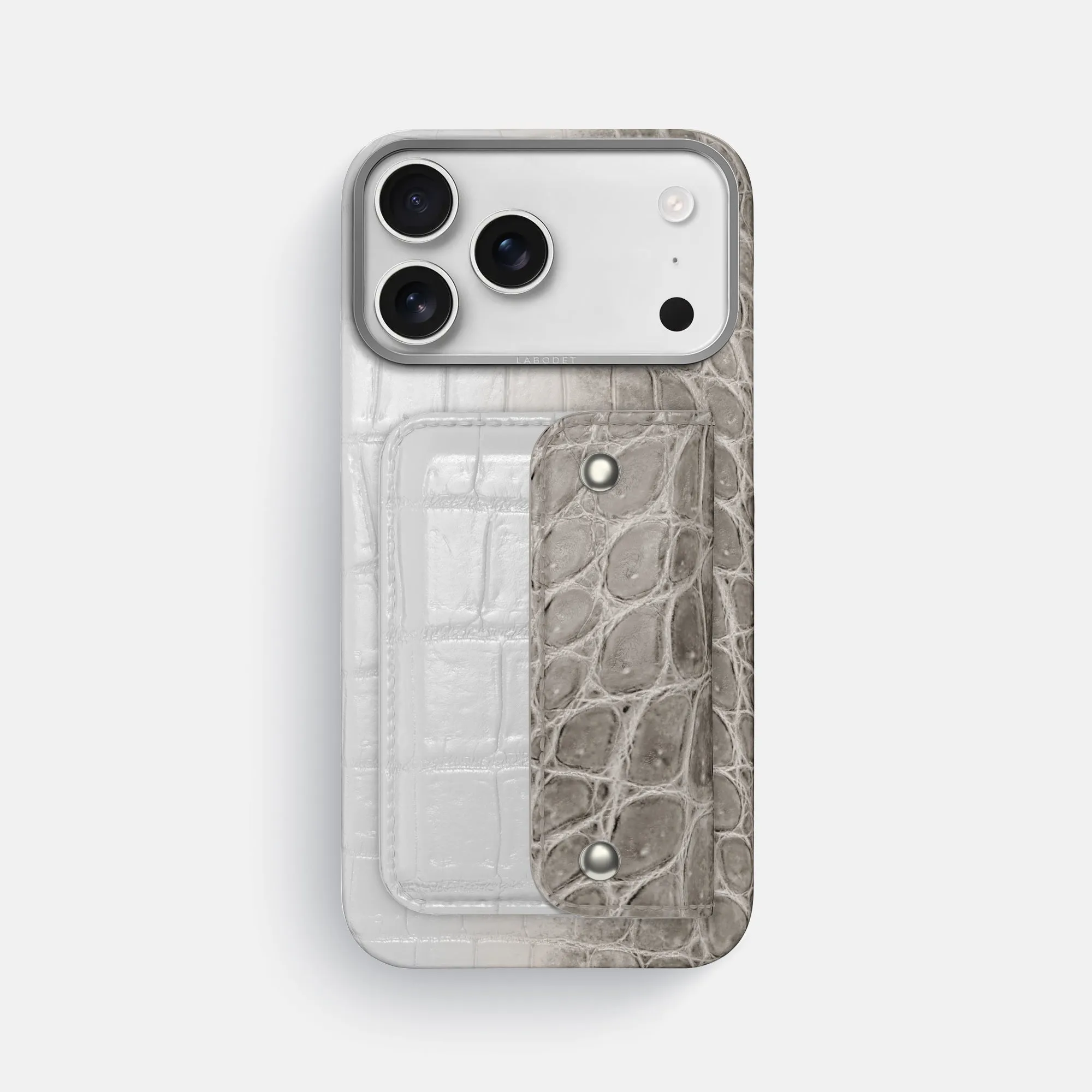 Polished Finish Texture Simple Look Envelope Case For iPhone 17 Pro Max In Himalayan Crocodile