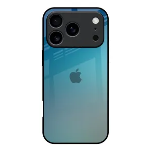 Soft Grip Layer Sea Theme Gradient Glass Case for iPhone 17 Pro