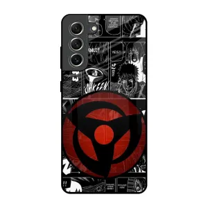 Sharingan Glass Case for Samsung Galaxy S21 FE 5G Hybrid Finish Shock Absorbing