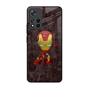 Angry Baby Super Hero Glass Case for Mi 11i Premium Surface Finish Polished Edge