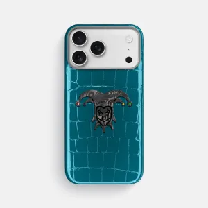 Hybrid Pattern Design Minimal Edge Design Classic Case With Carbon Joker For iPhone 17 Pro Max In Shiny Alligator