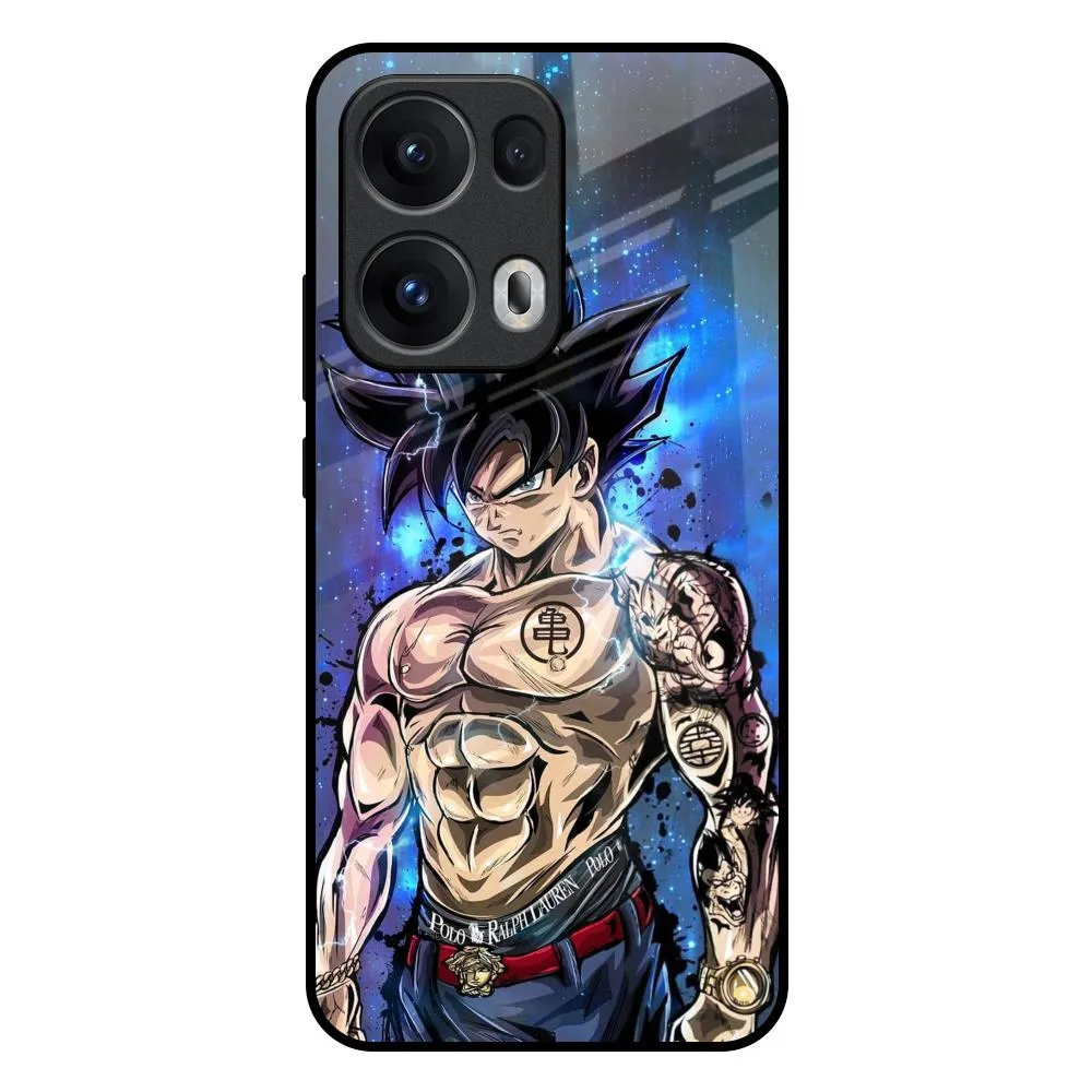 Branded Anime Glass Case for Oppo Reno13 Pro 5G Modern Texture Look