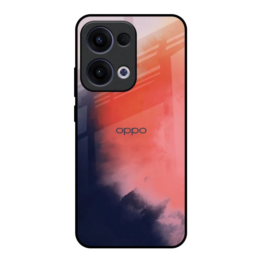 Scary Weather Glass Case for Oppo Reno13 5G Handcrafted Design Flexible Edge Texture