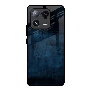 Premium Texture Layer Dark Blue Grunge Glass Case for Mi 13 Pro