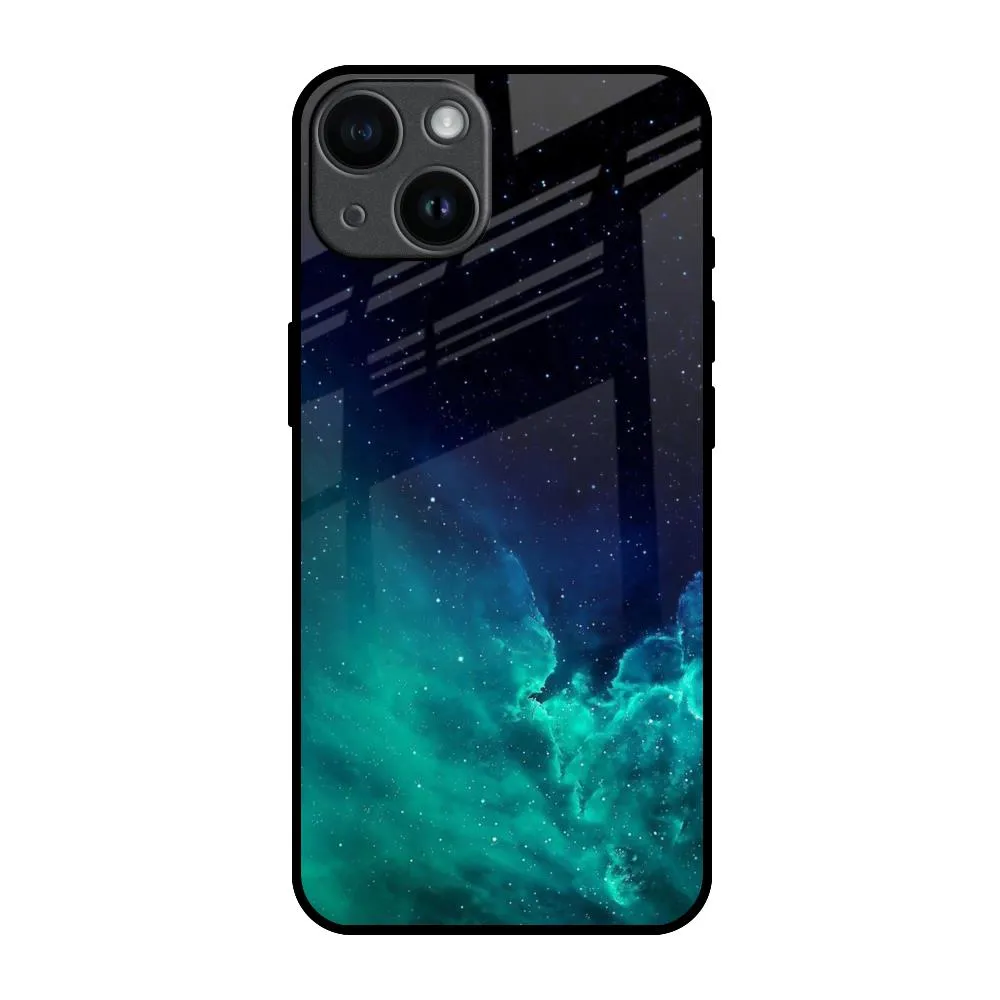 Soft coating Winter Sky Zone Glass Case For iPhone 14