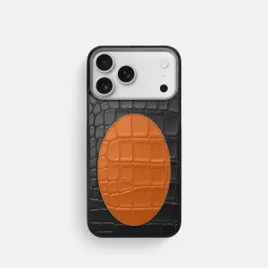 Classic Case With Oval For iPhone 17 Pro In Alligator Smooth Feel