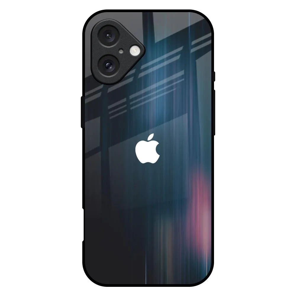 Durable Finish Travel Friendly Dark Aesthetic Glass Case for iPhone 16 Plus