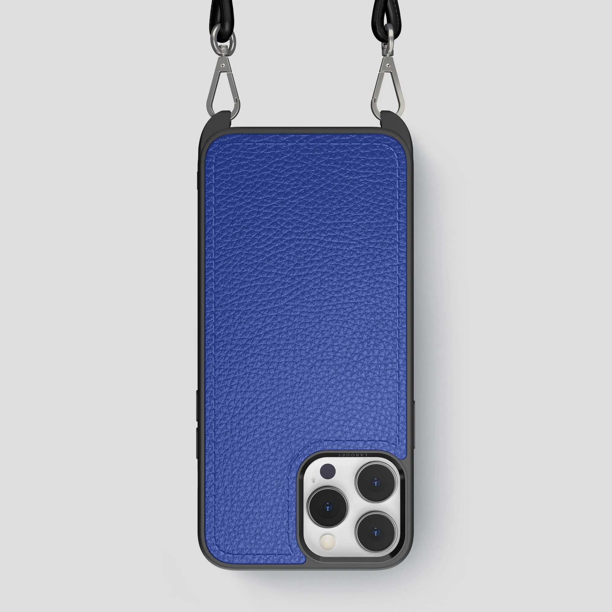 Durable Texture Finish Frosted surface Crossbody Sport Case For iPhone 14 Pro Max In Calf