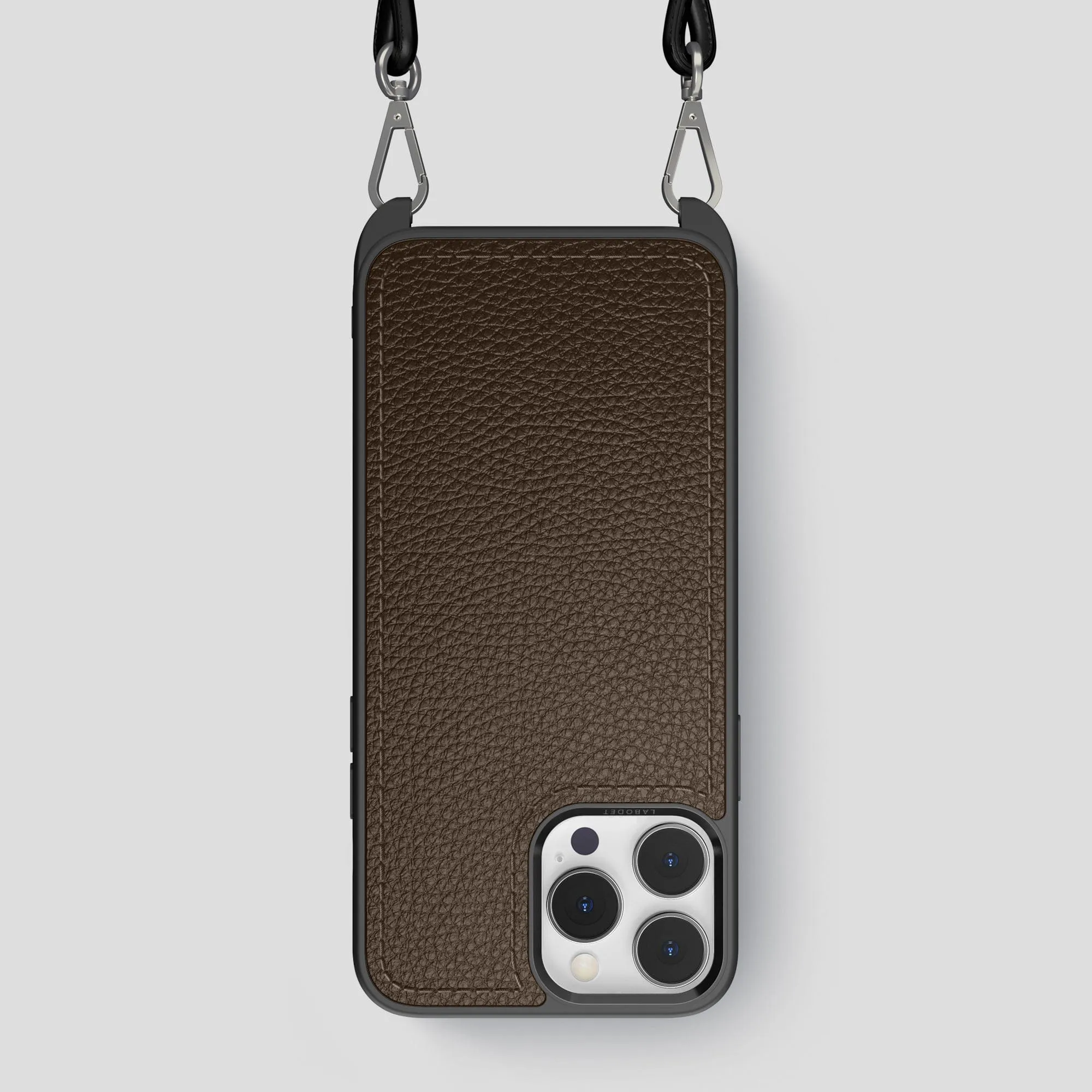 Crossbody Sport Case For iPhone 14 Pro Max In Calf Minimal Edge Transparent Edge