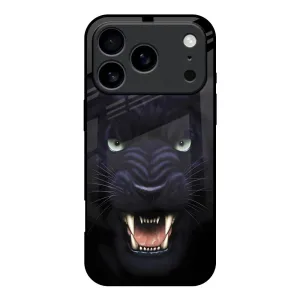 Angry Black Tiger Glass Case for iPhone 17 Pro Protective Detailing Lightweight Shell
