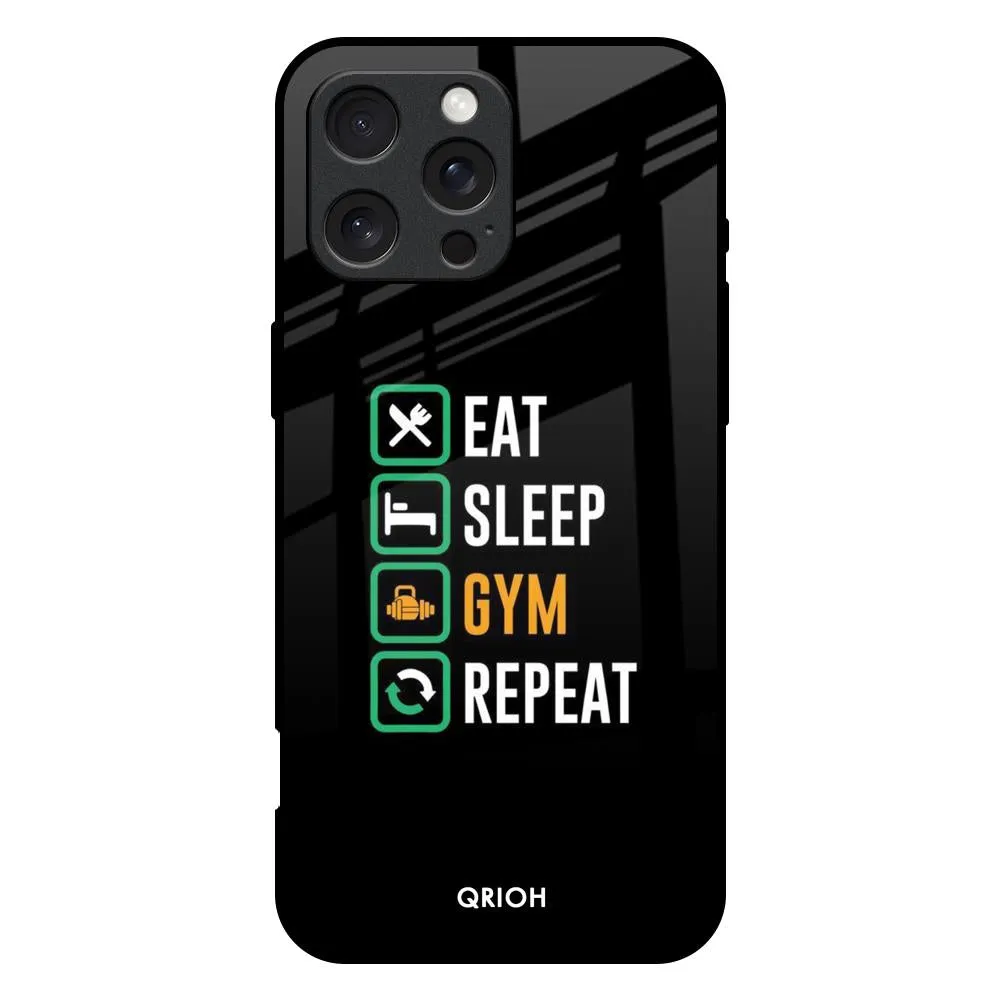 Daily Routine Glass Case for iPhone 16 Pro Max Travel Companion High gloss