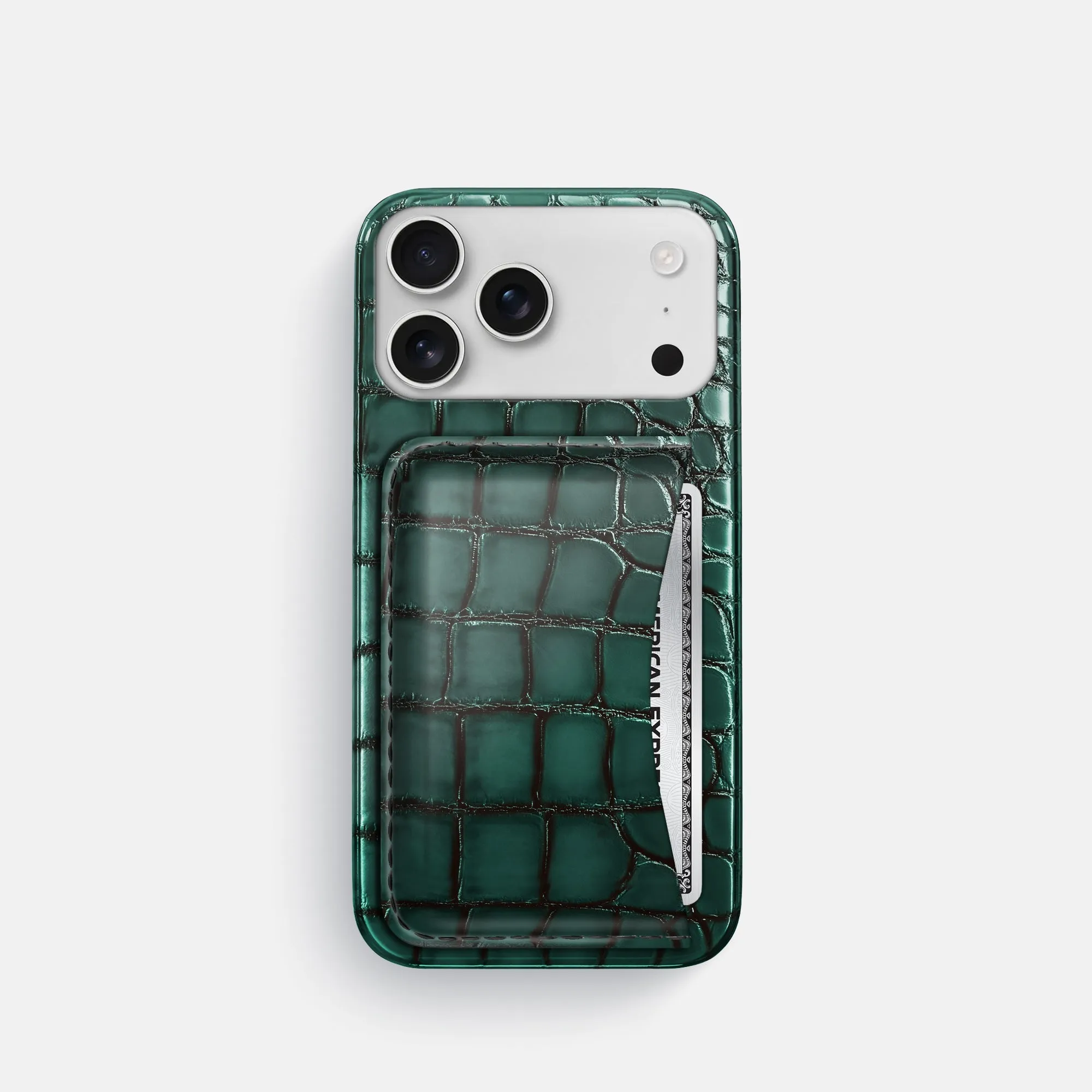 Trendy Design Slim Card Case For iPhone 17 Pro In Patina Alligator