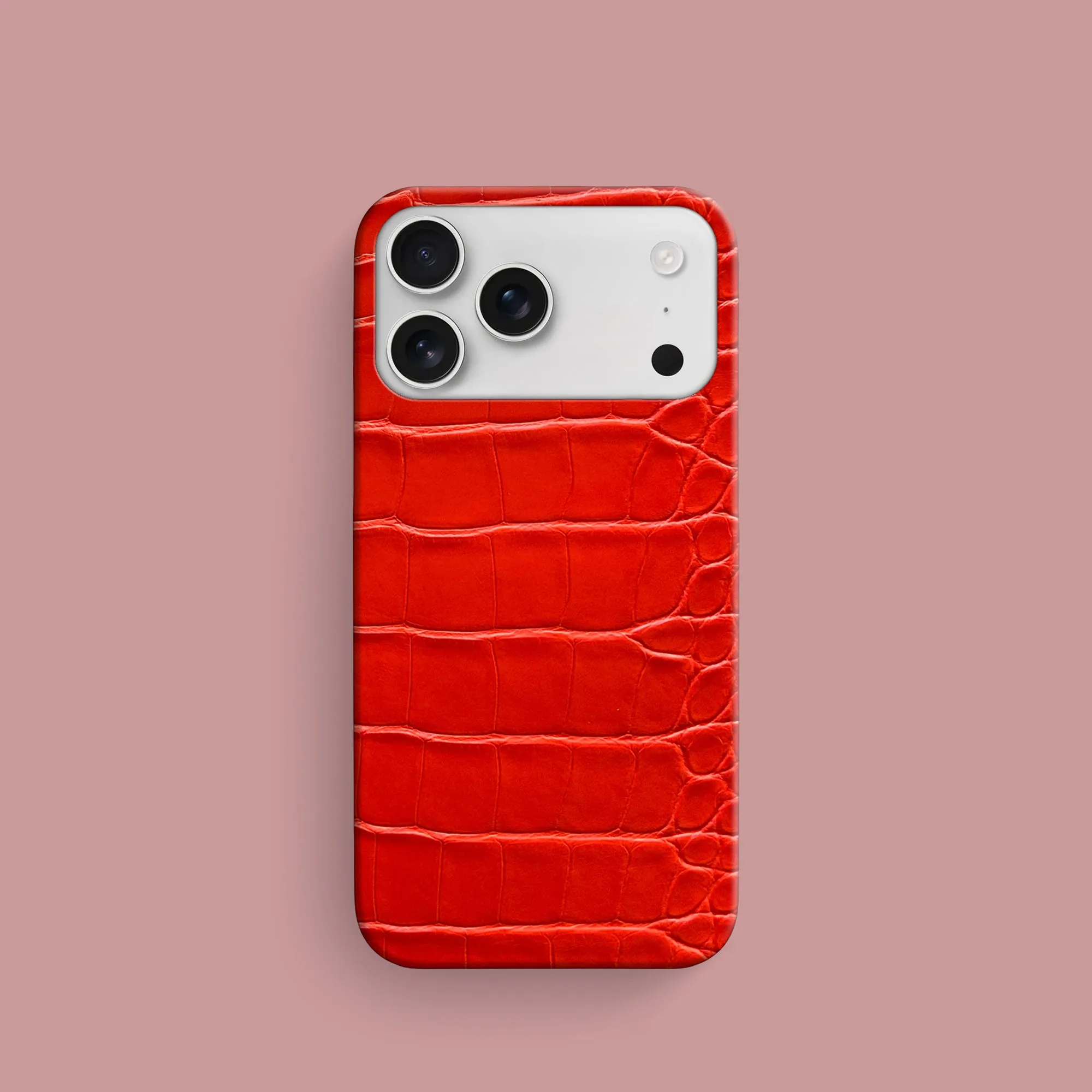 Practical Look Slim Case 1/1 Deep Coral For iPhone 17 Pro In Alligator