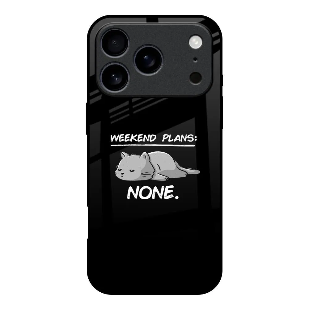 Weekend Plans Glass Case for iPhone 17 Pro Protective Quality Edge Protection