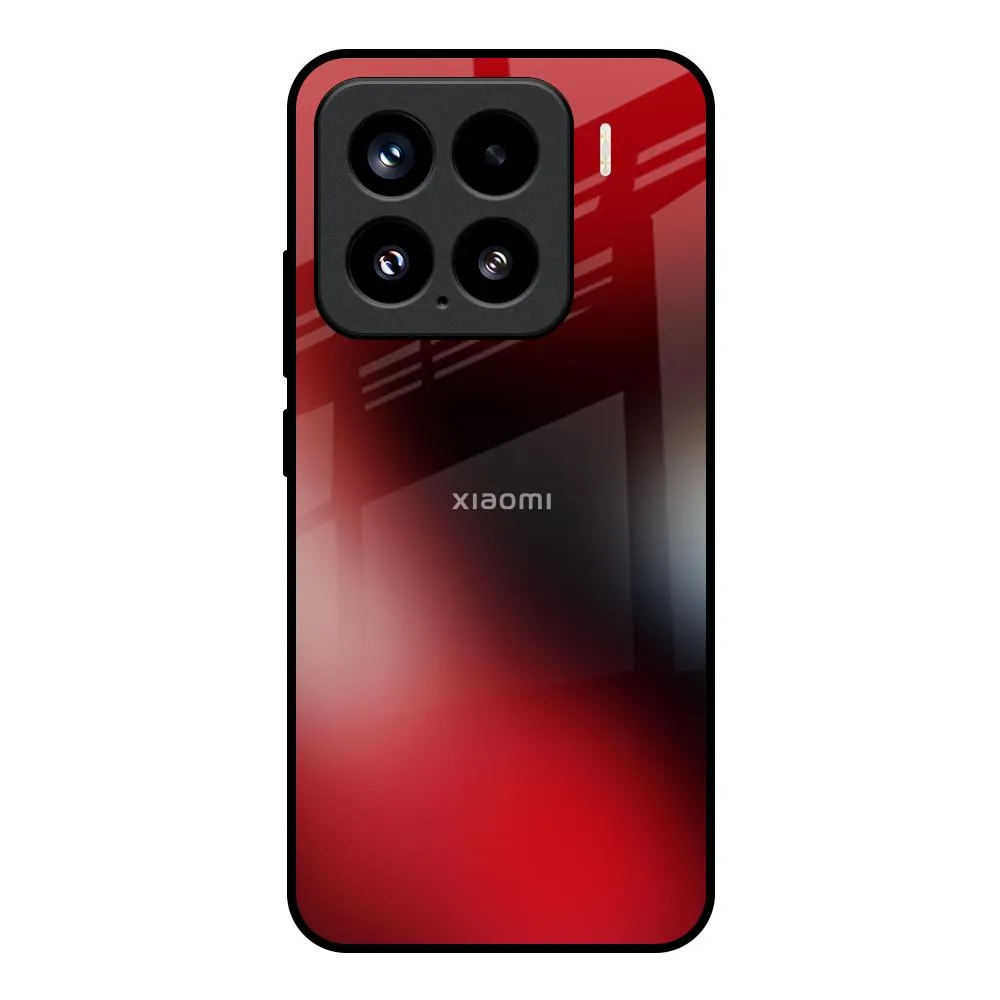 Futuristic style Red Garnet Glass Case for Mi 15 5G