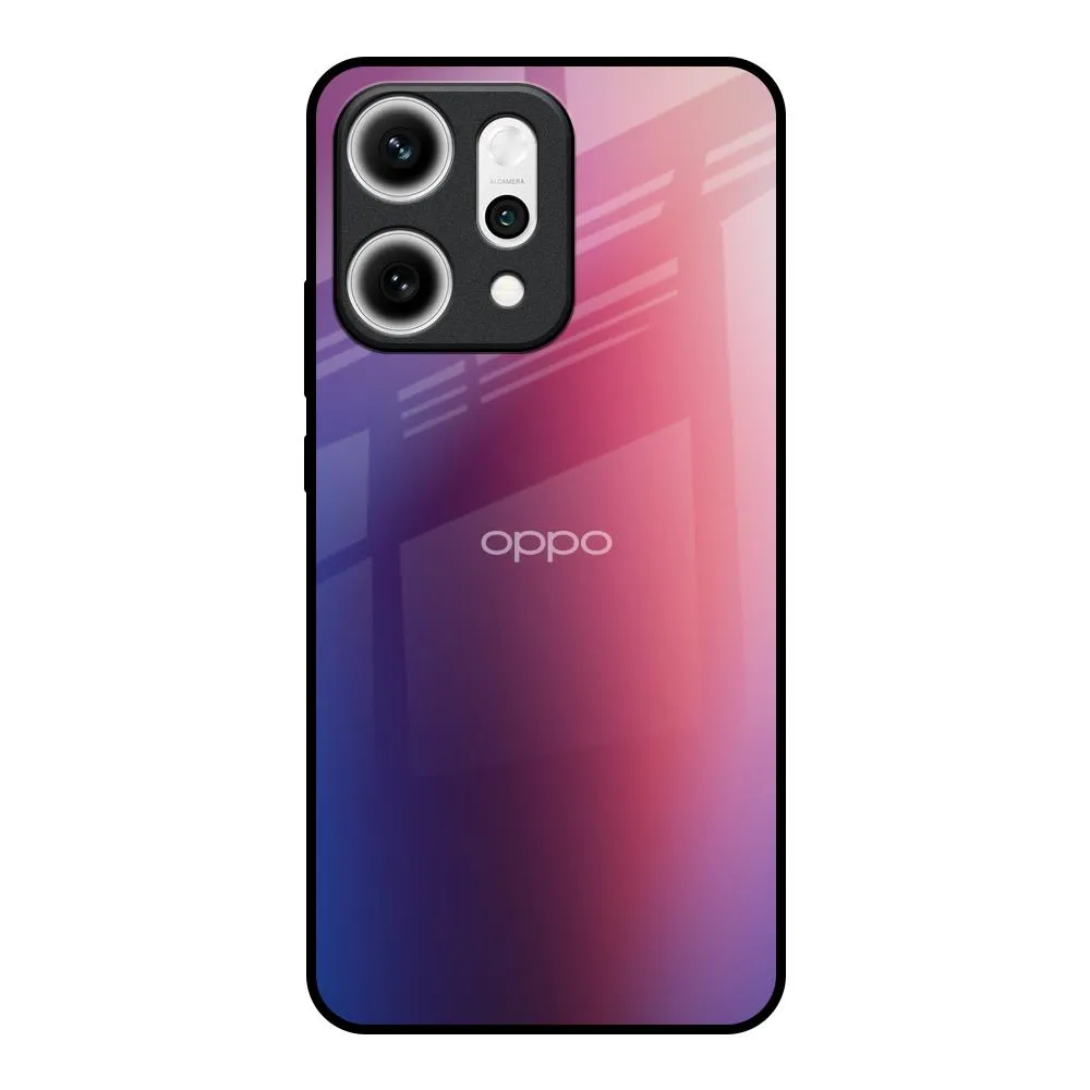 Colorful Pattern Multi Shaded Gradient Glass Case for Oppo Reno14 5G