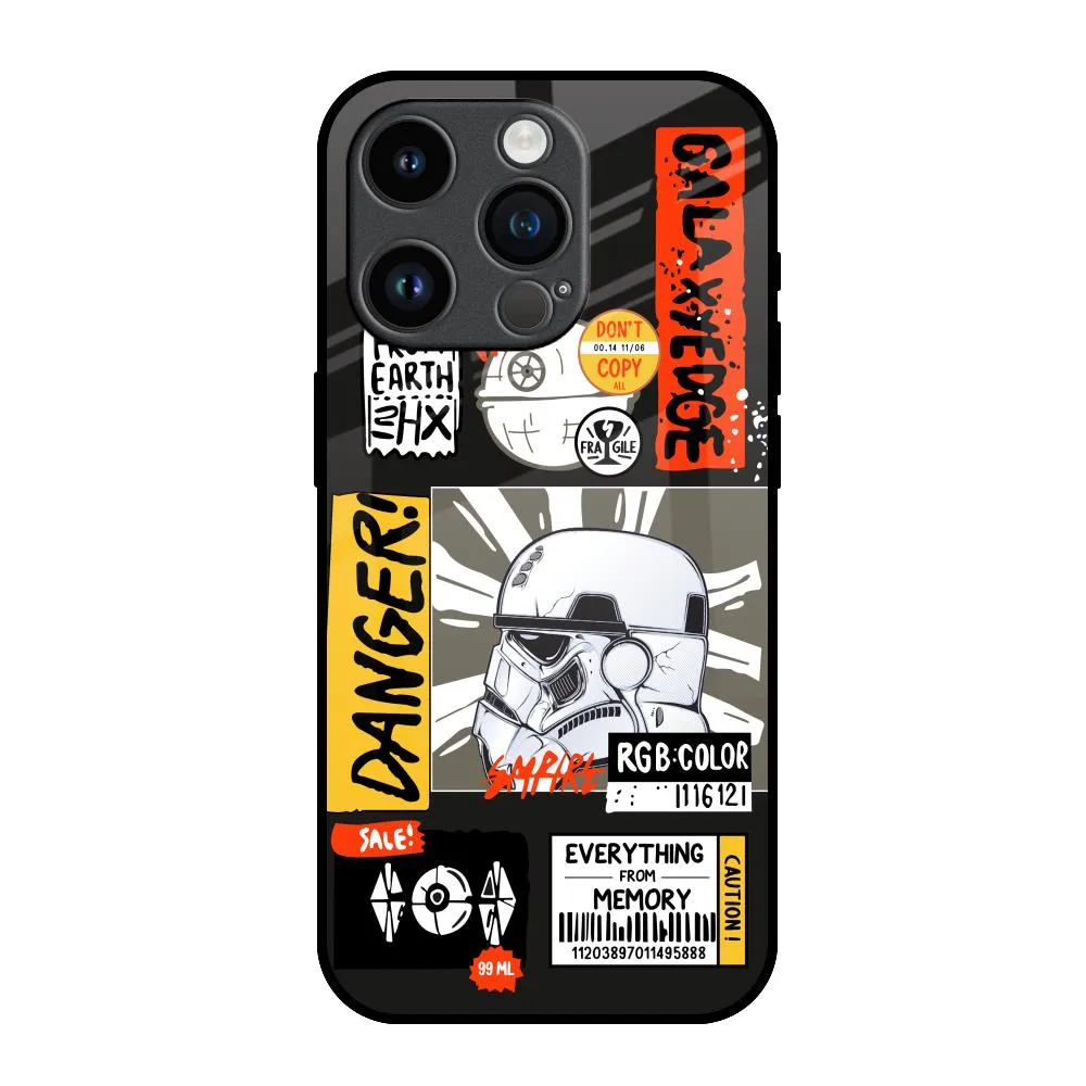 Elegant Finish Design Premium Shield Galaxy Edge Glass Case for iPhone 14 Pro