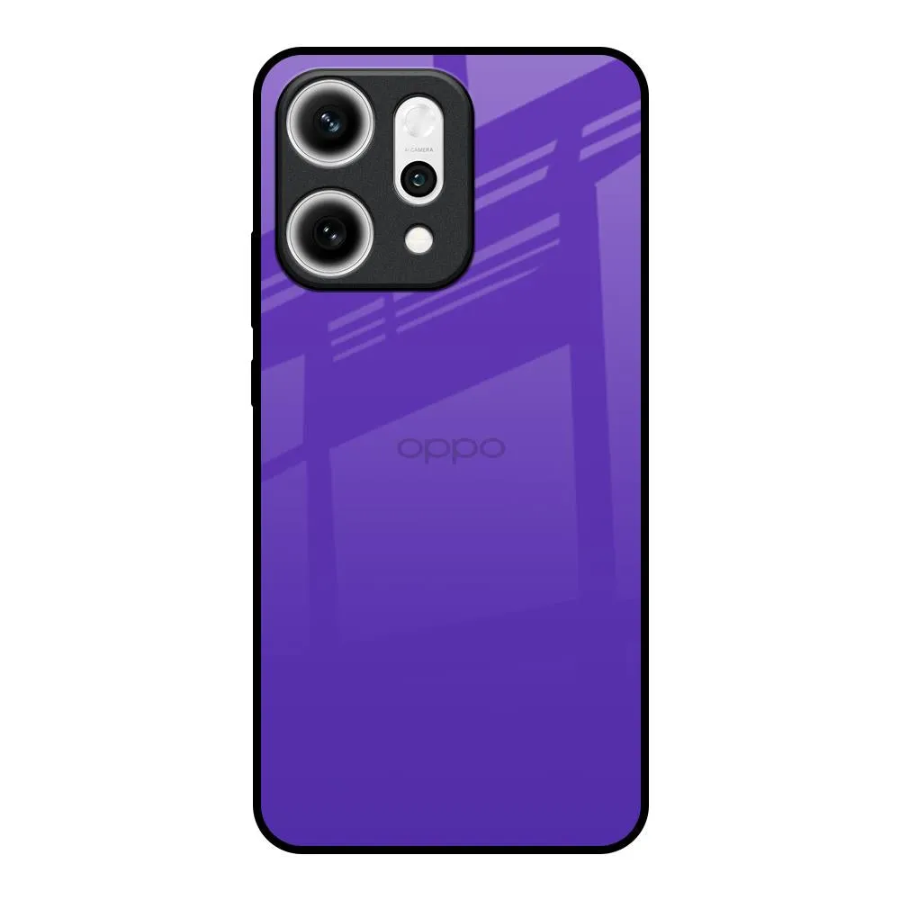 Amethyst Purple Glass Case for Oppo Reno14 5G Rugged Texture